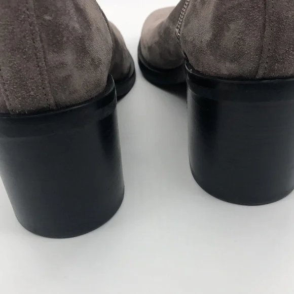 3.1 PHILLIP LIM Charcoal Gray Elegant Suede Ankle Boots. - Picture 5 of 12